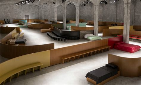 fabrizio cilliano prada interior design|AMO designs Prada catwalk as a series of interior scenes.